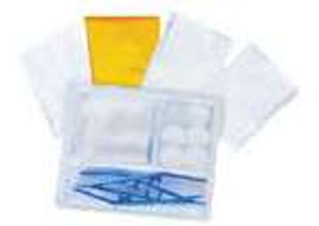 DISPOSABLE BASIC DRESSING SET-STANDARD, HARD TRAY 2 FORCEPS SINGLE PACK 